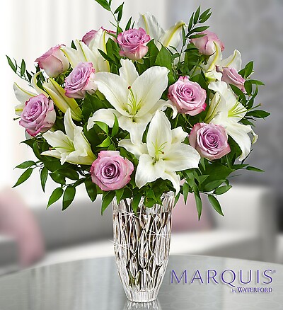 Marquis by Waterford&amp;reg; Purple Rose &amp;amp; Lily Bouquet
